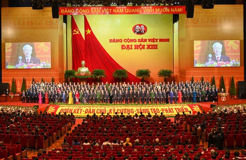 Đại hội XIII của Đảng.Ảnh: Báo Nhân Dân.